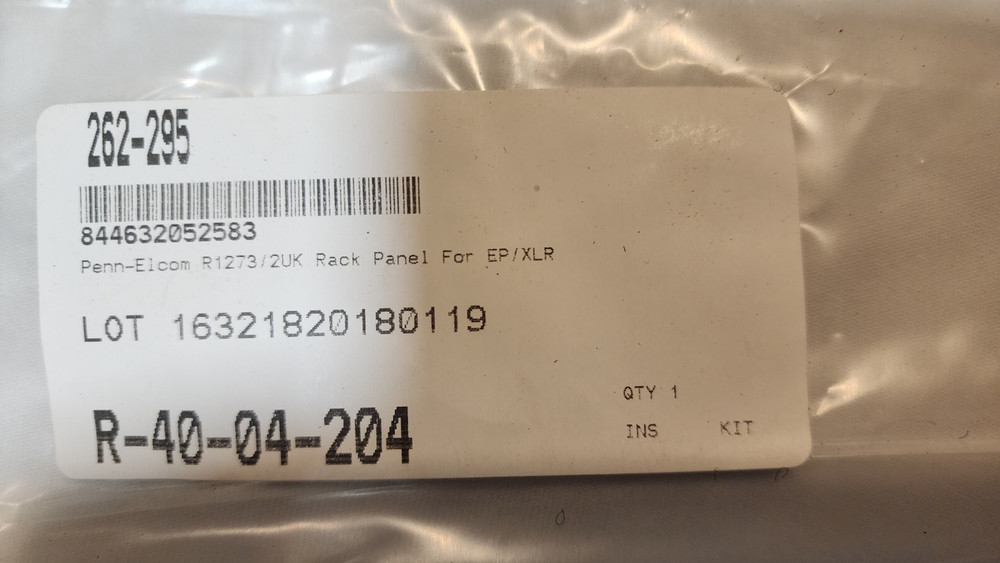 Penn-Elcom R1273/2UK Rack Panel For EP/XLR