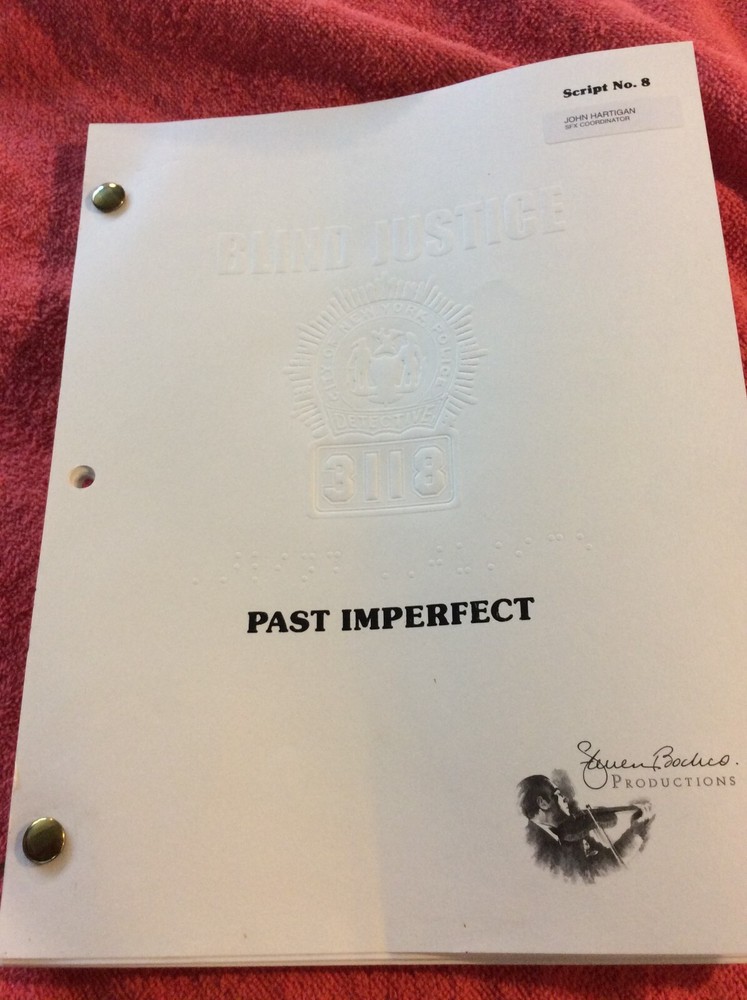 ORIGINAL SCRIPT BLIND JUSTICE PAST IMPERFECT STEVEN BOCHCO RON ELDARD NICHOLS
