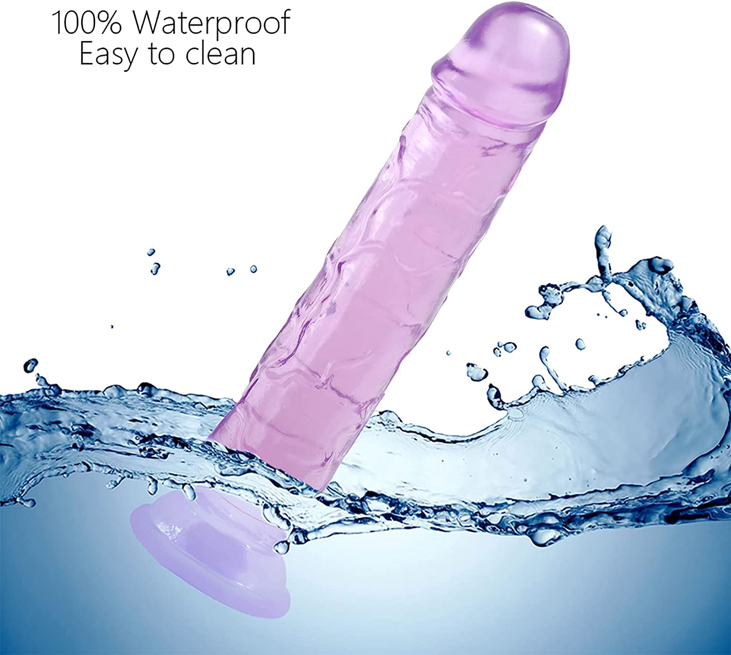 Jelly Dong Dildo Suction Cup G-Spot Waterproof Realistic Cock Veined Dildos Anal