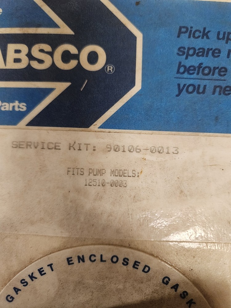 New Jabsco Impeller Kit - 6056-0003-P