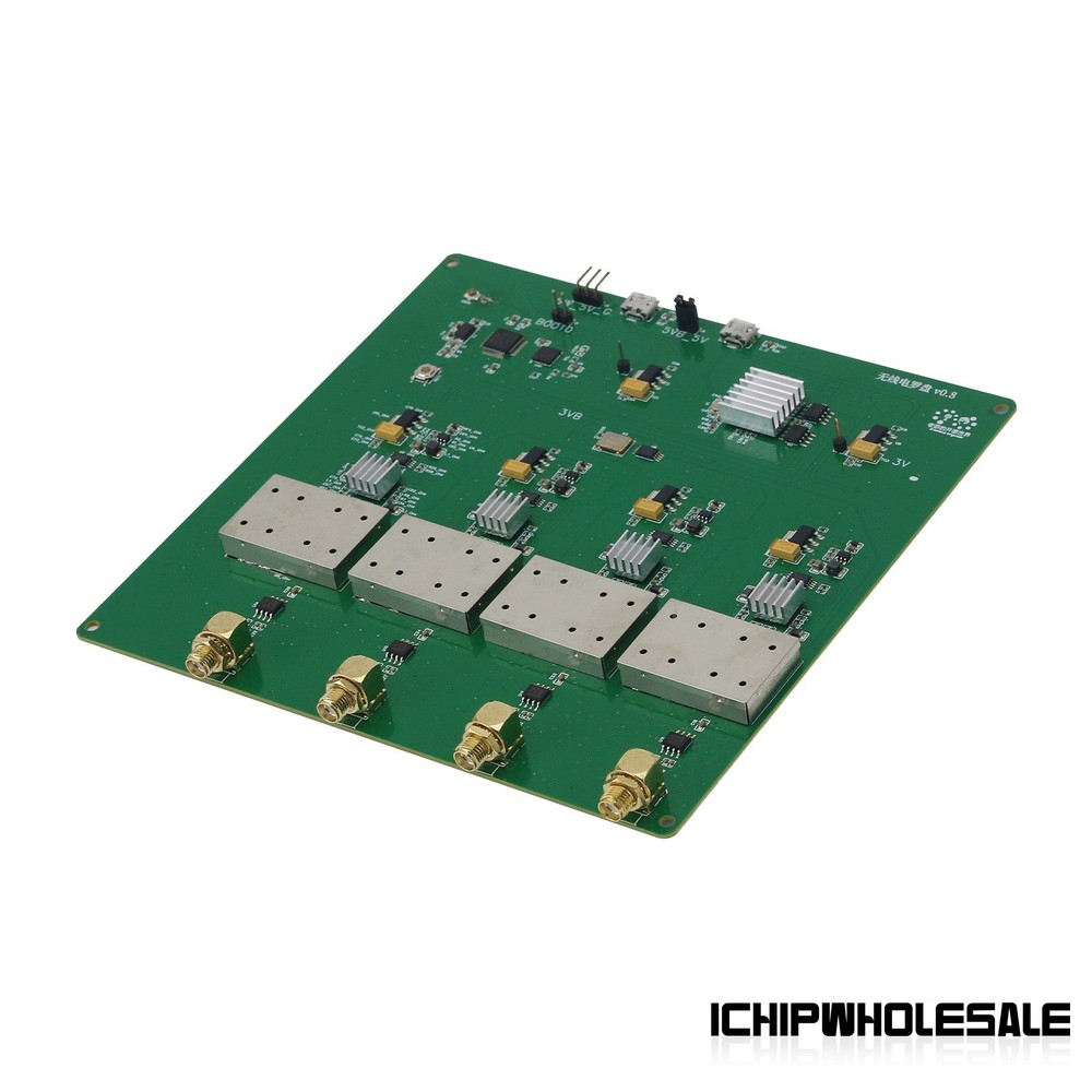 60MHz-800MHz Radio Compass Motherboard V0.8 Outperforming KerberosSDR 4 Channel
