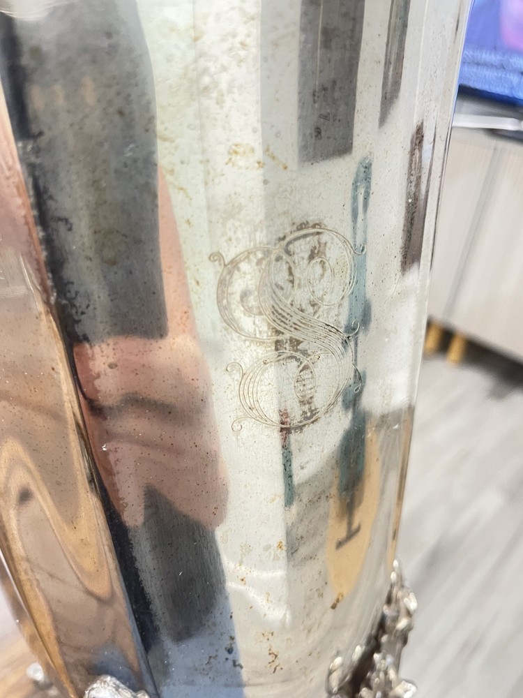 Regency Silver Water Pitcher Victorian Style With Ice Shield