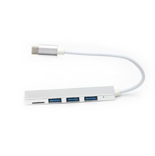 Multifunctional HUB Splitter Type-C Docking Station Adapter MicroSD Card Reader