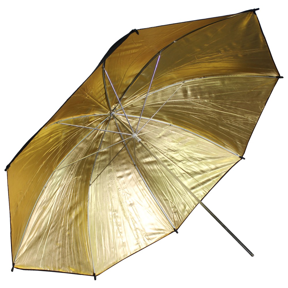 33"/83cm Gold Black Reflector Soft Umbrella Diffuser Photo Flash Lighting Studio
