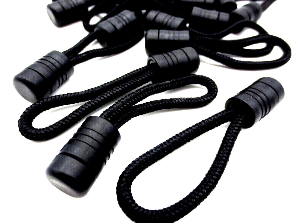 Zipper Pull Tab 2" Long 1/8" Thick Cord, Easy Grip Zip Pull Tag, Free Shipping!