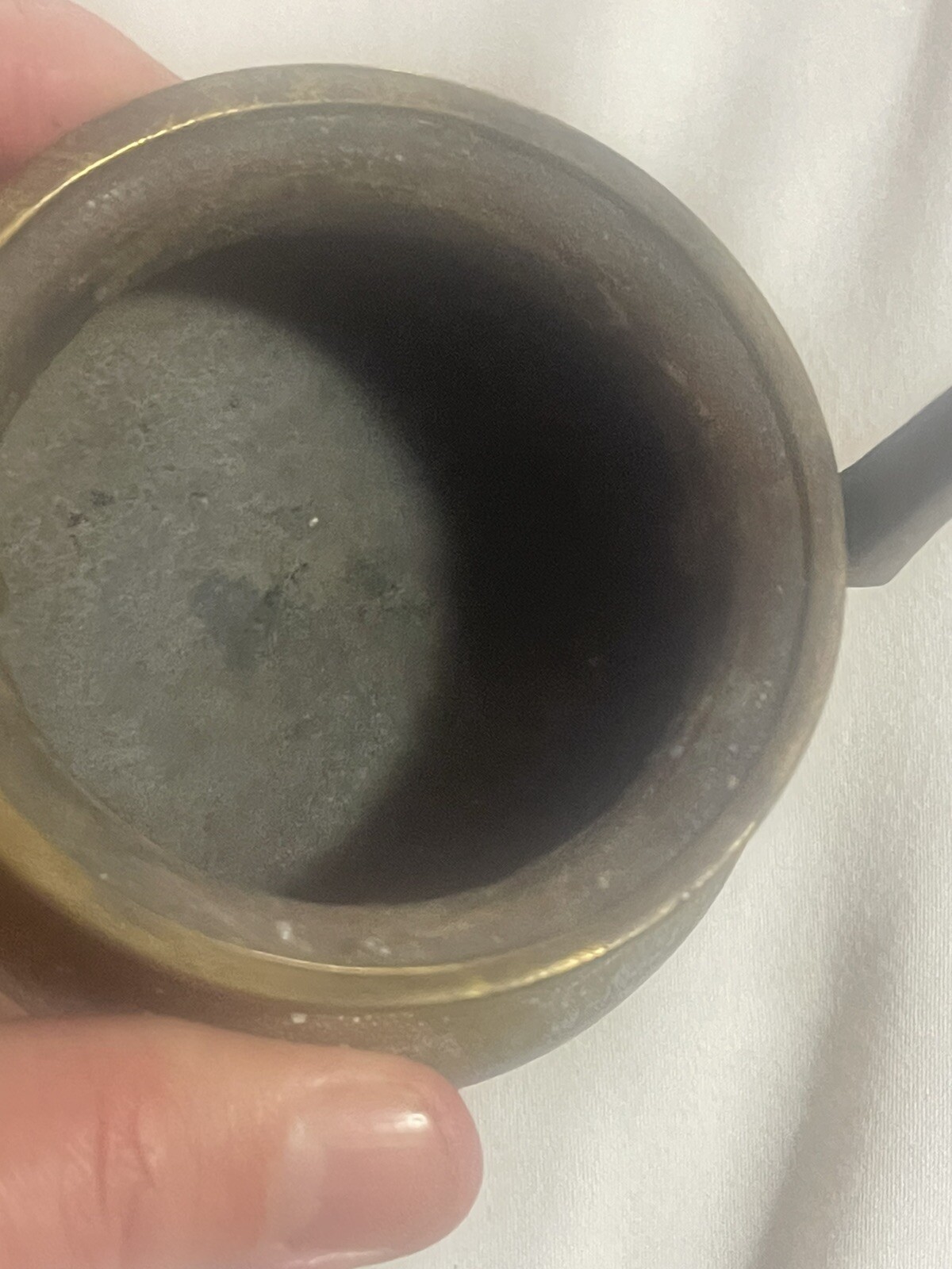 Antique Solid Brass Chinese Foo Dog Sensor Incense Burner Guardian Lion