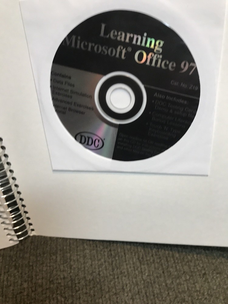 DDC LEARNING MICROSOFT OFFICE 97 - Manual & CD