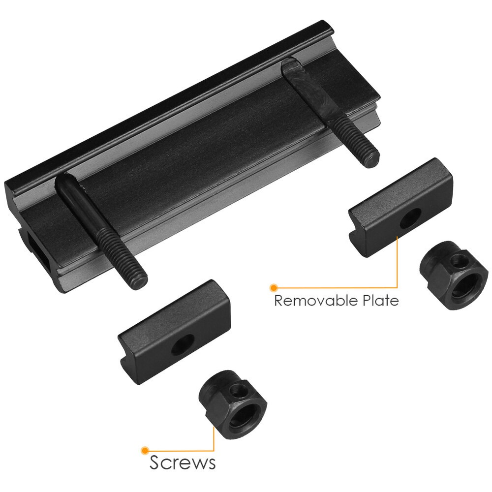 Low Profile Scope Mount Adapter with 20mm Riser Base Dovetail Rail Mount