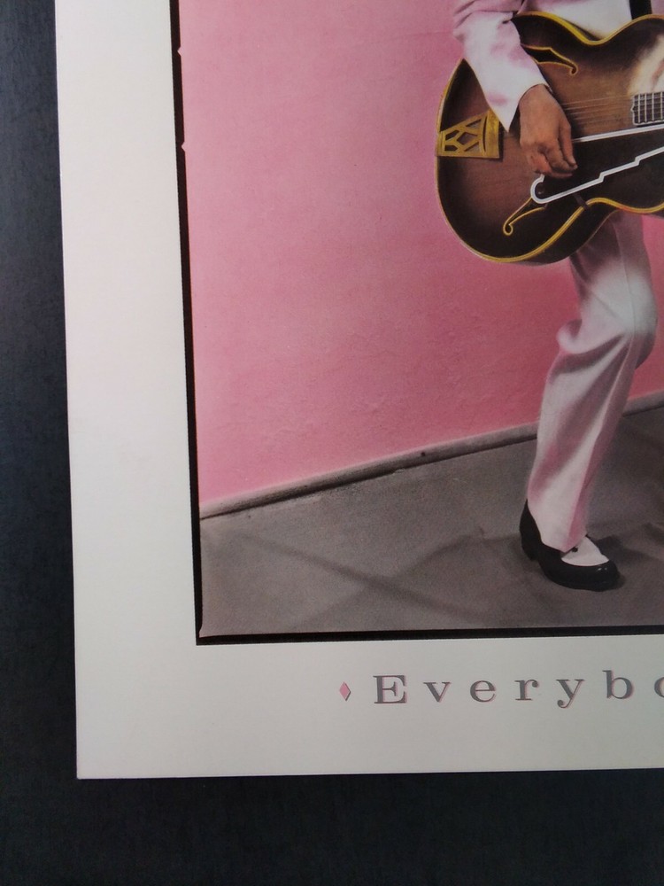 Neil Young Poster Promo Flat 12x12 Rare VHTF Original 1983 Shocking Pinks Everyb