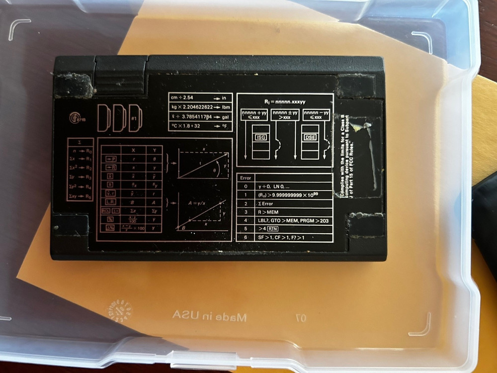 Hewlett Packard HP 11C Scientific Calculator with Protective Case