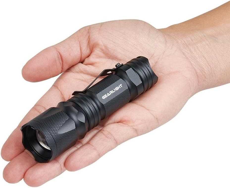 GearLight M3 Mini LED Flashlight [2-PACK] - Bright &Small Tactical #00002