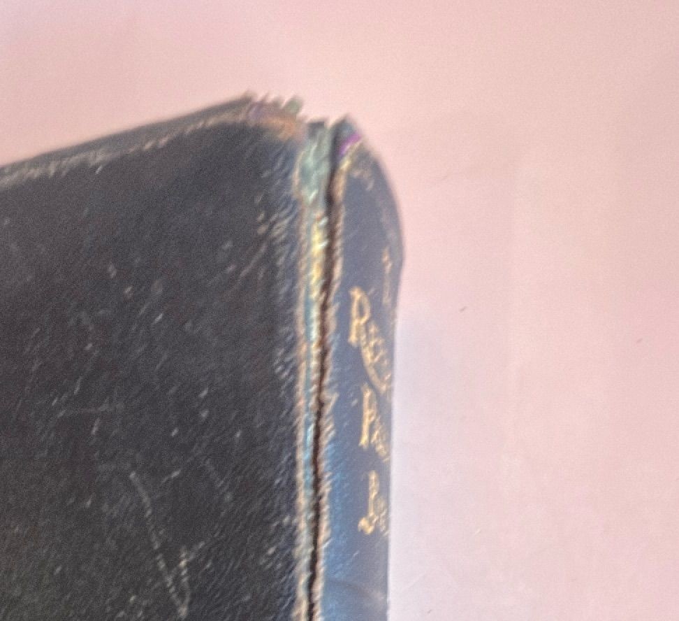 1902 Reference Passage Bible New Testament Alpha Publishing Black Leather