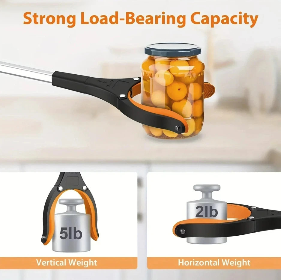 1pc 32in Garbage Picker Gripper 360° Rotating Heavy Duty Tool