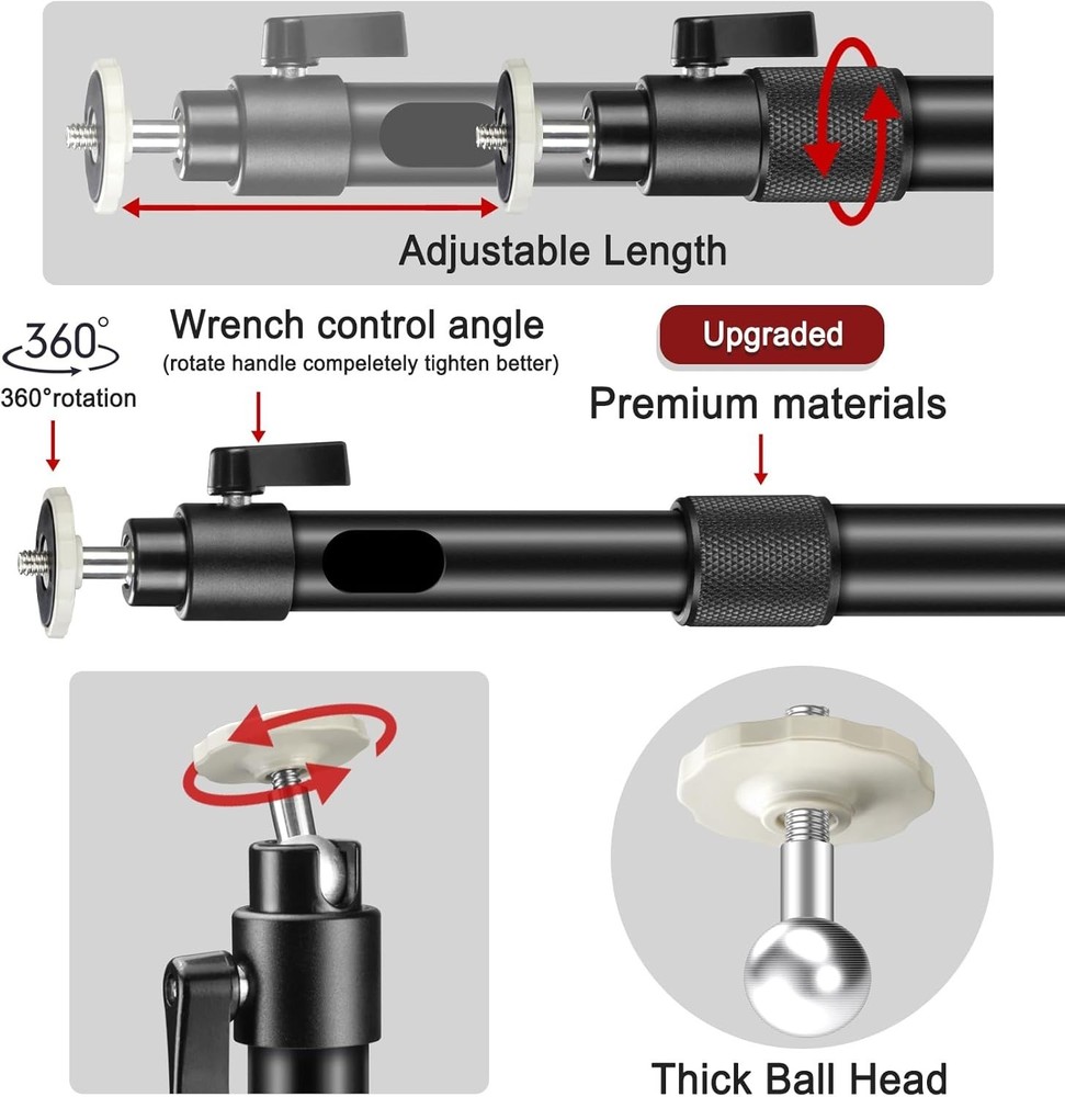 Versatile Projector Mounting Solution - Ceiling/Wall with 360° Swivel Adjustment