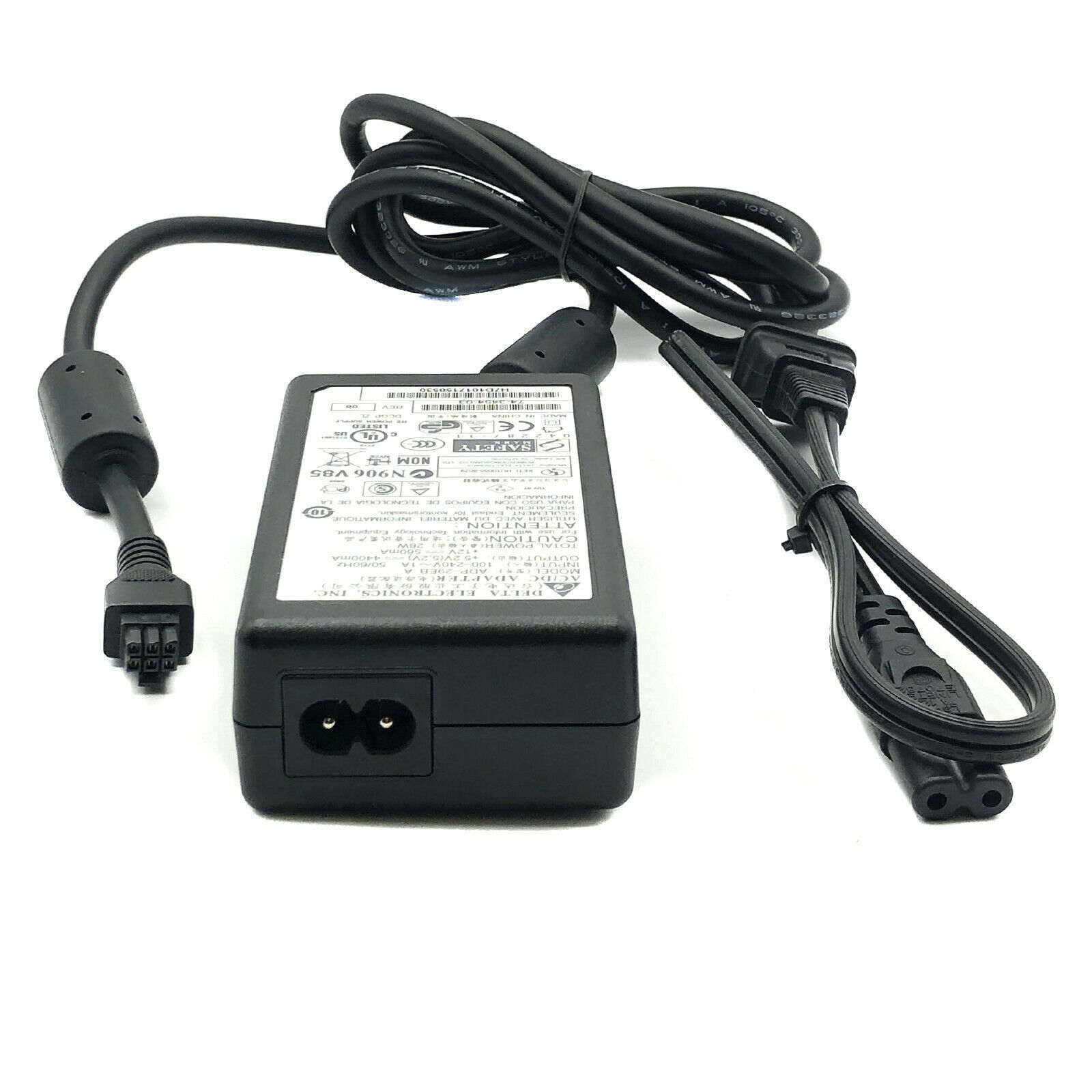 Genuine Delta AC Adapter For Cisco 800 851 857 870 871 Router Charger 6 Pin w/PC