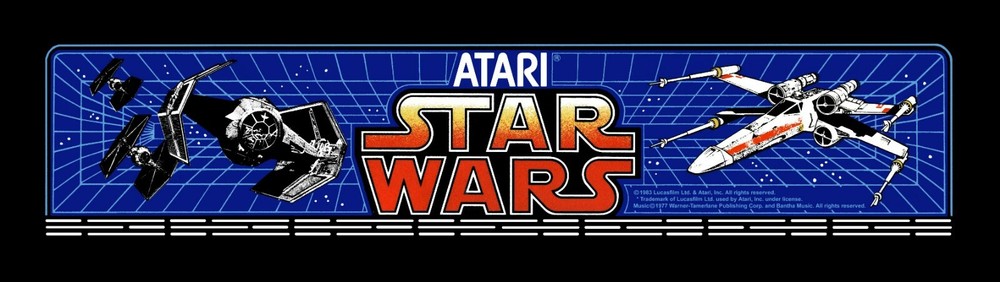 Star Wars Arcade Marquee  6" x 18" Metal Sign