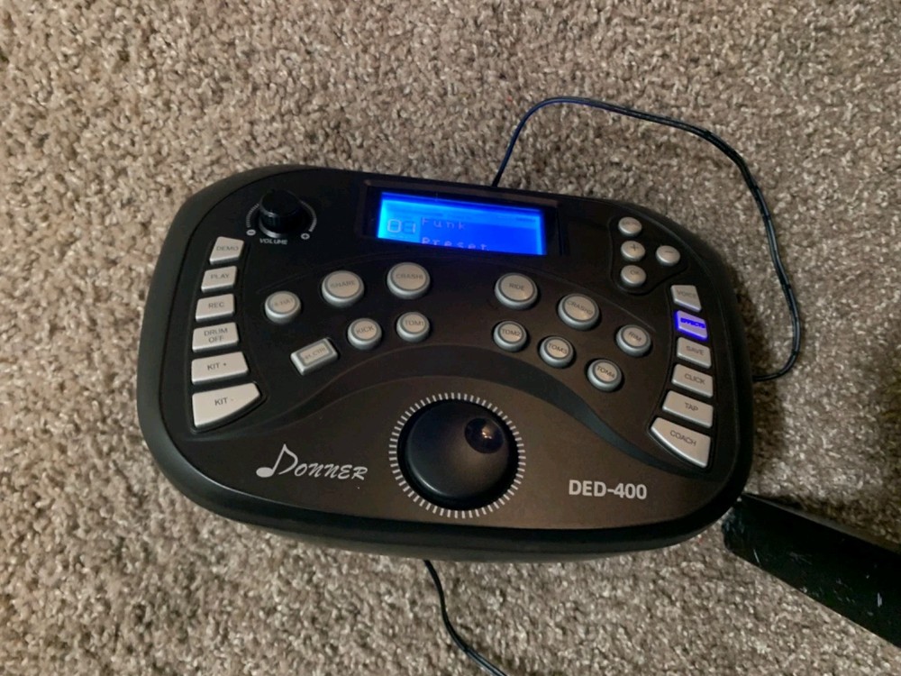 Donner DED-200 Electric Drum Set Control Unit Only Replacement Part Tested Works