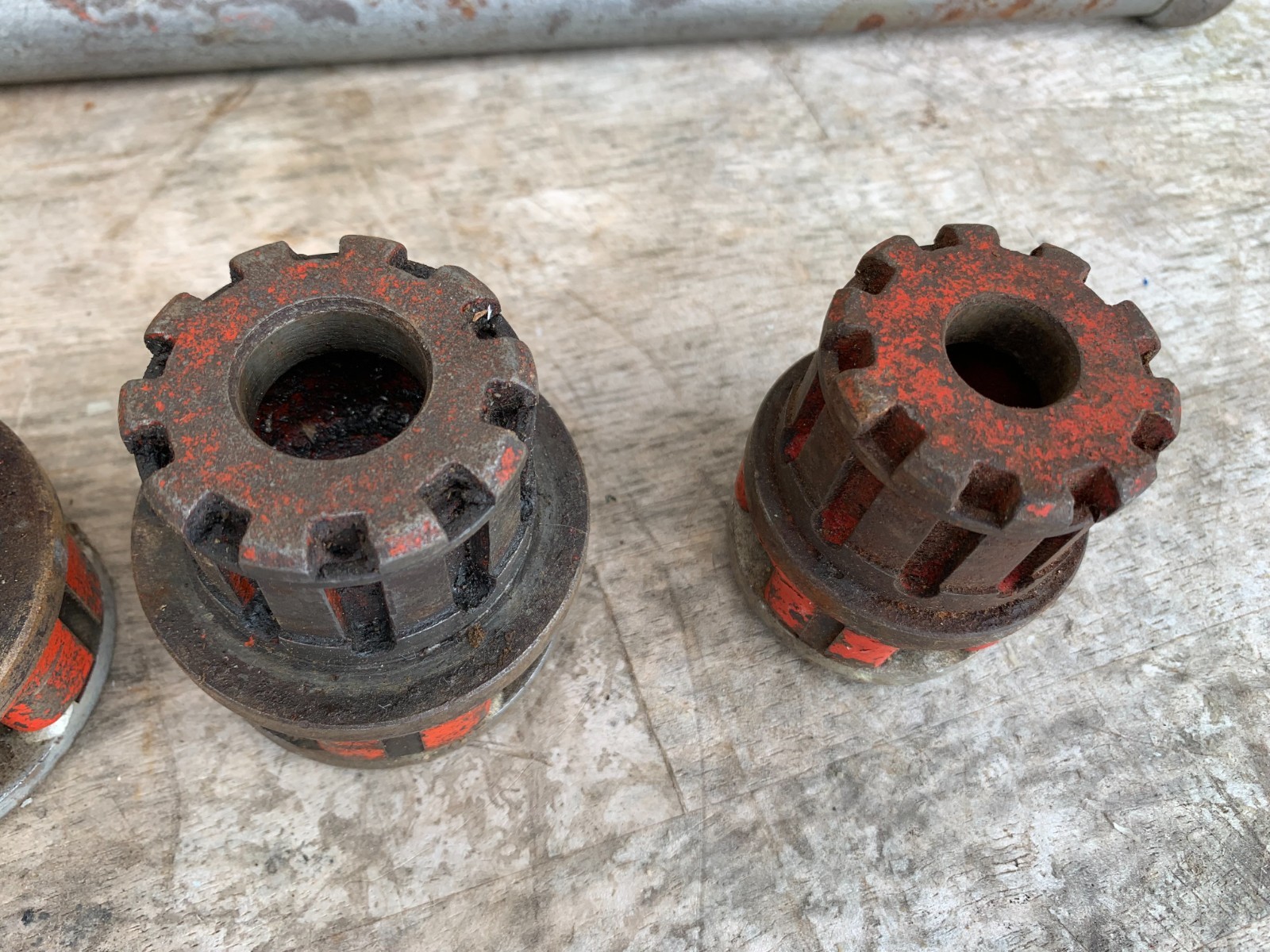 Ridgid 00-R 6 Pc VTG Pipe Threader Kit Ratchetting Die Head 3/8- 1" USA Made