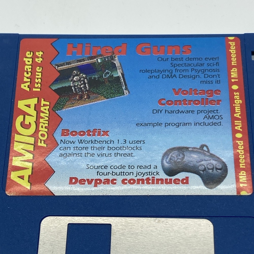 Amiga Arcade Issue 44 Hired Guns Demo, Commodore Amiga - Floppy Disk untested