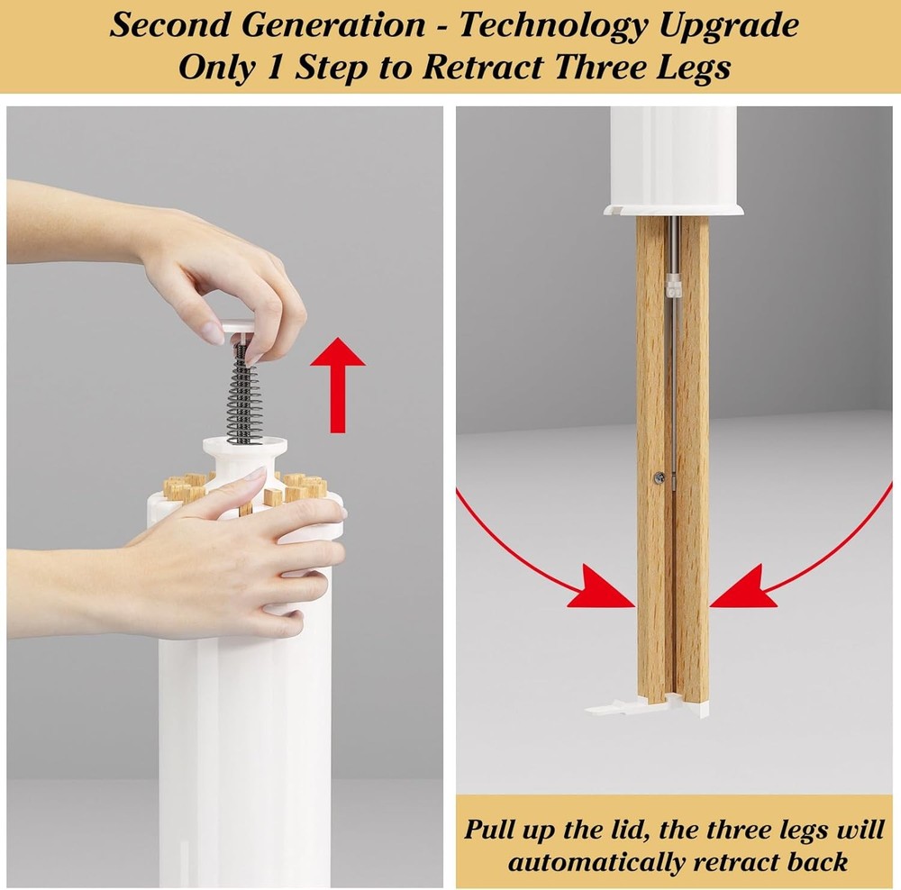 Tripod Style Drying Rack, Foldable Octopus Standing Drying Rack