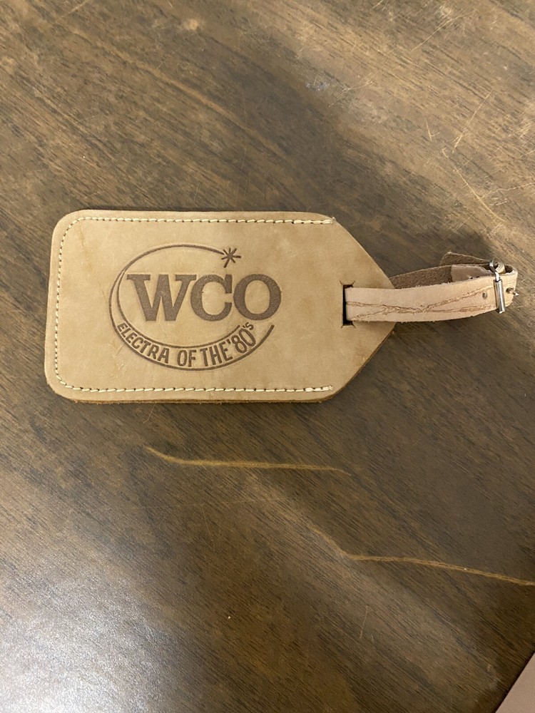 Vintage Conoco Luggage Tag Suede
