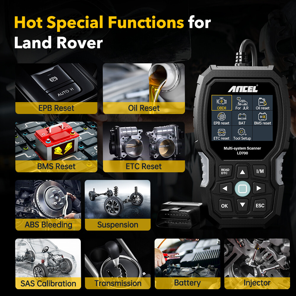 ANCEL LD700 For Land Rover & Jaguar OBD2 Code Reader Scanner Diagnostic Tool TPS