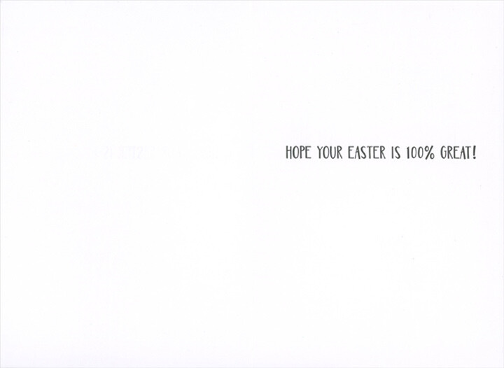 Peter Cottontail Discovers His Tail is 100 Cotton Funny / Humorous Easter Card