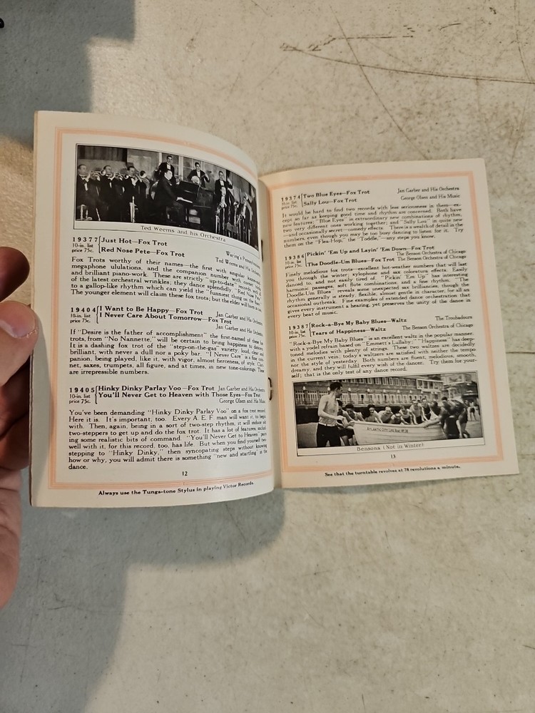 Original Victor Phonograph Record Catalog - September, 1924