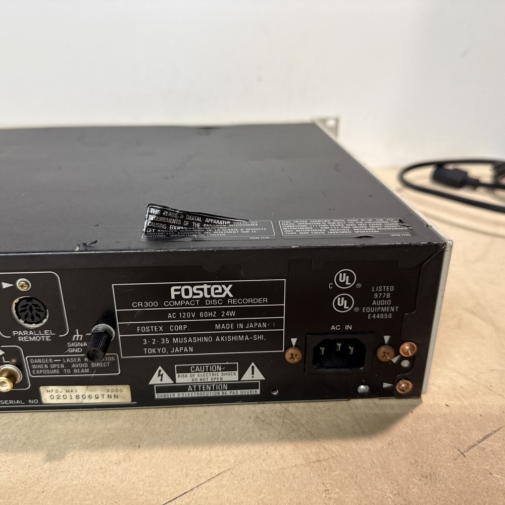 Fostex CR300 Professional Compact Disc Recorder