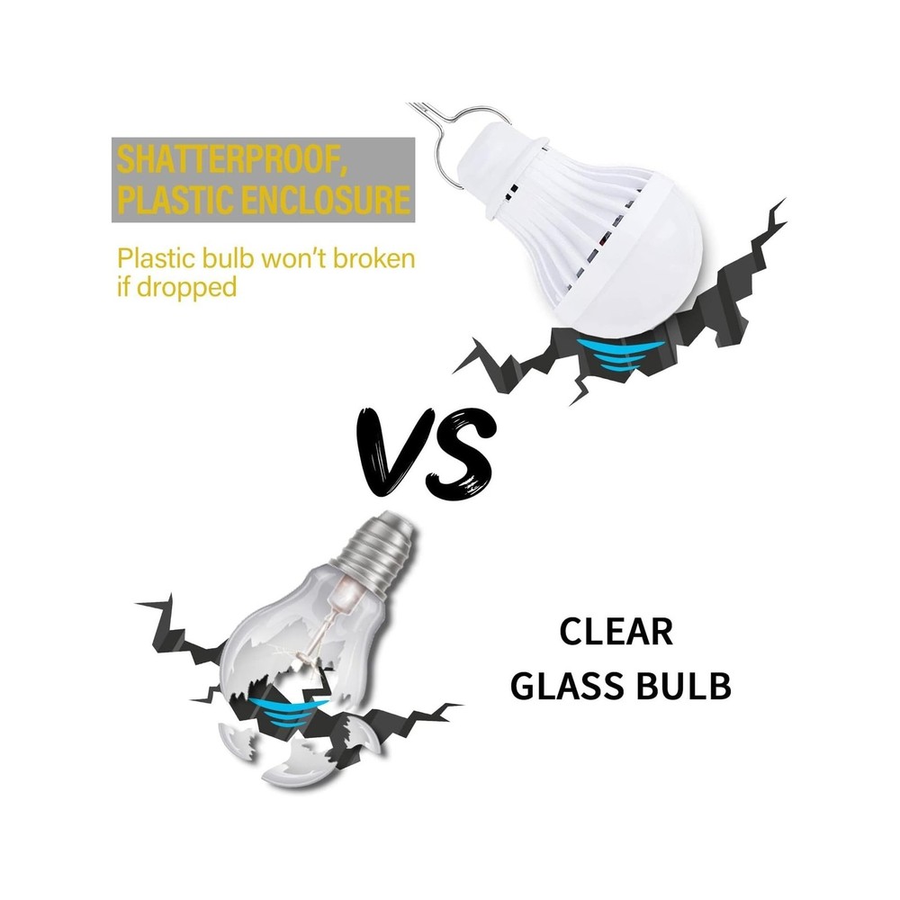 4 Pack USB Light Bulb, USB LED Camping Light Lantern, 8.2 ft Extra ... Fast Ship