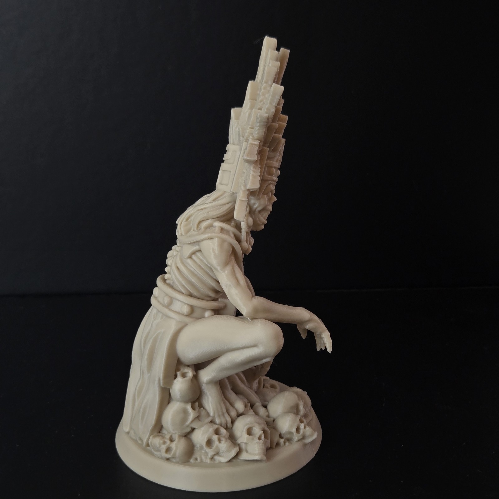 Mictlantecuhtli Aztec God of Death Statue – 3D Printed – Mayan Mythology Decor