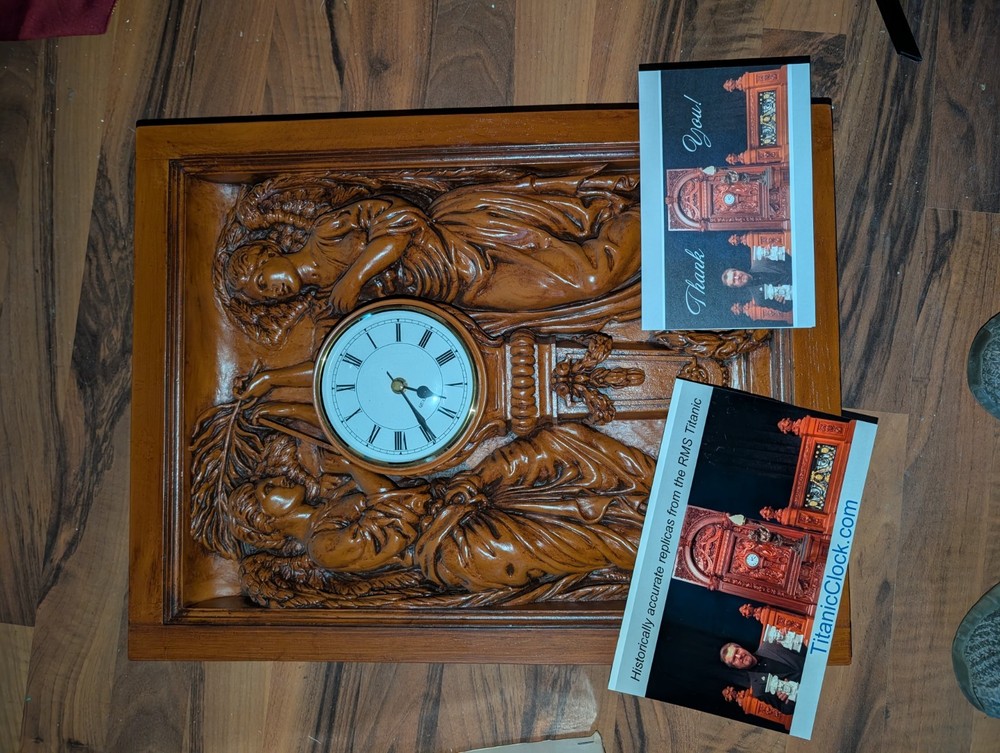 RARE TITANIC CLOCK H & G (Large) Perfect Condition