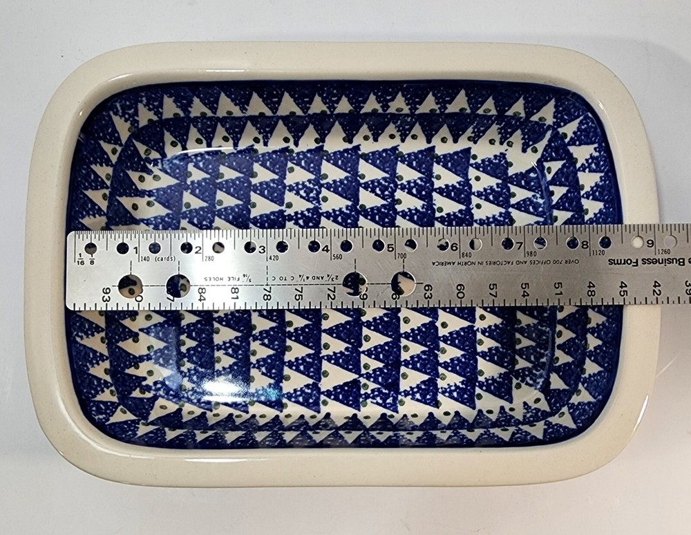 Polish Pottery Small Casserole ~ Tree Pattern