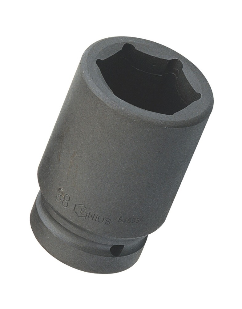 Genius Tools 1" Dr. 34mm Deep Impact Socket (CR-Mo) - 849534