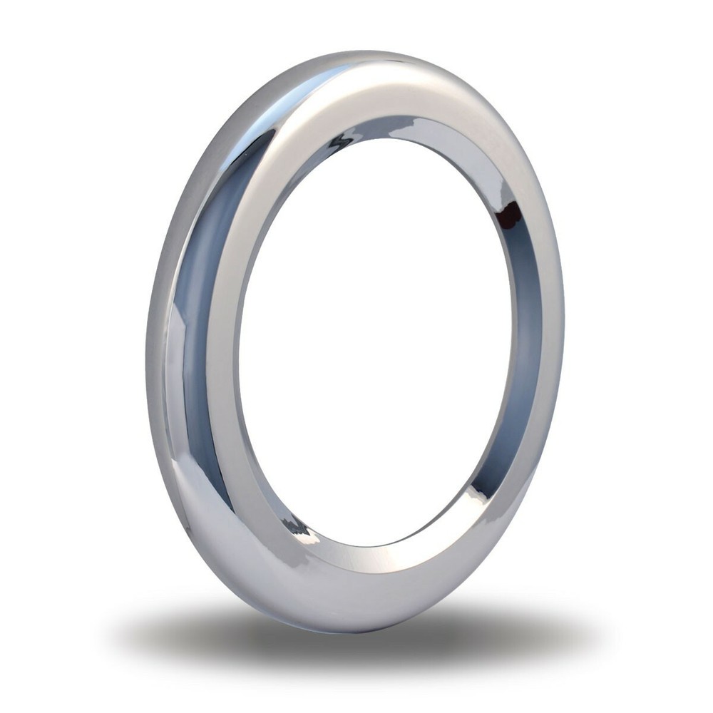 4'' Chrome Plastic Twist-On Bezel 4 Pack