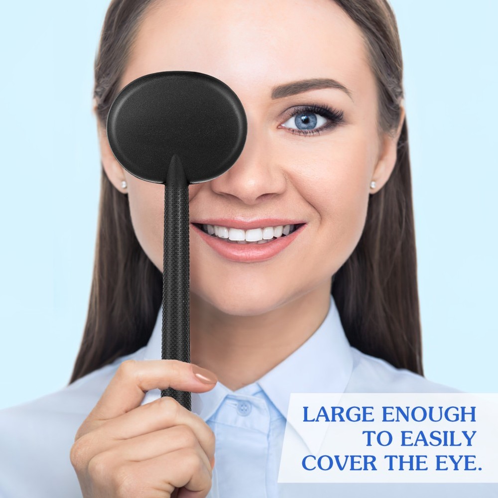 3 Pcs Eye Optometrist Tools Occluder Test Handheld for Exams Instruments Black