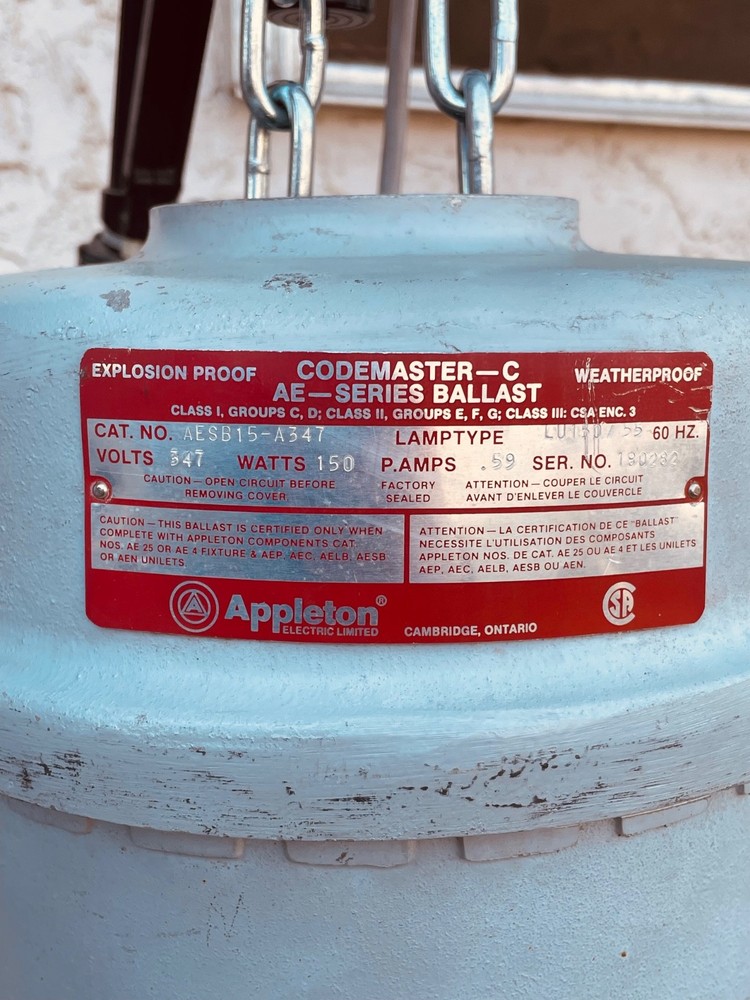 Appleton A-51 Explosion Proof Table Lamp conversion. ES bulb. 25+ available.