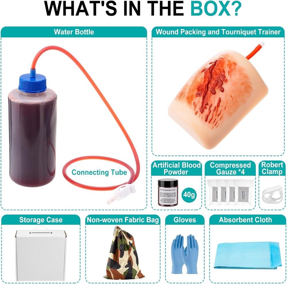 Wound Model Trauma Train Model Wound Bleed Kit Wound Trainer Bleeding Trainer