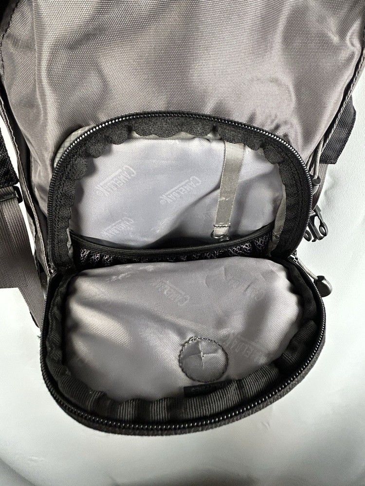 CamelBak Hydration Backpack Gray Blue Hiking Pack No Bladder Outdoor Daypack