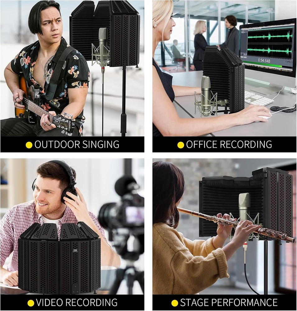 High Density Foam Vocal Booth Shield