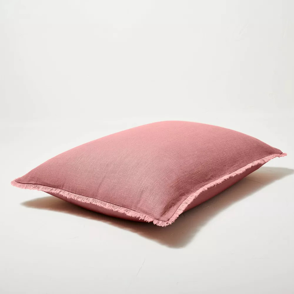 Casaluna Heavyweight Comforter Set Solid Down Alternative, Rose, Full/Queen