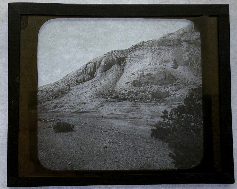 MAGIC LANTERN SLIDE JUPITER TERRACE YELLOWSTONE 1900s 365