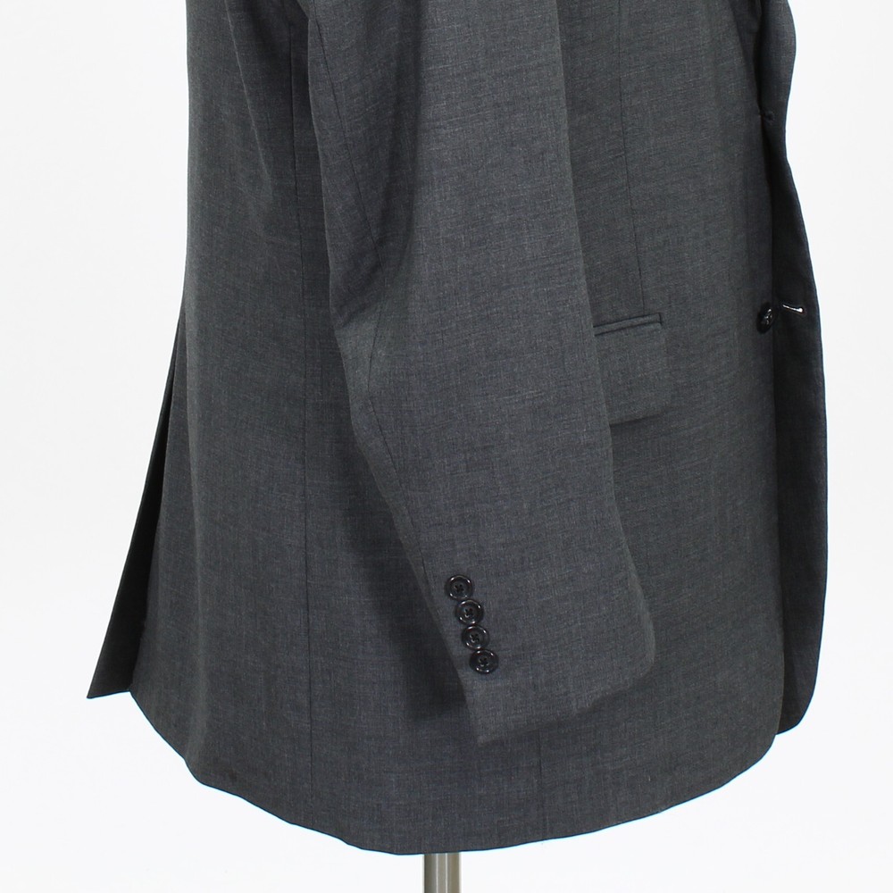 Jos. A. Bank 44L Gray Sport Coat Blazer Jacket Solid 2B Wool