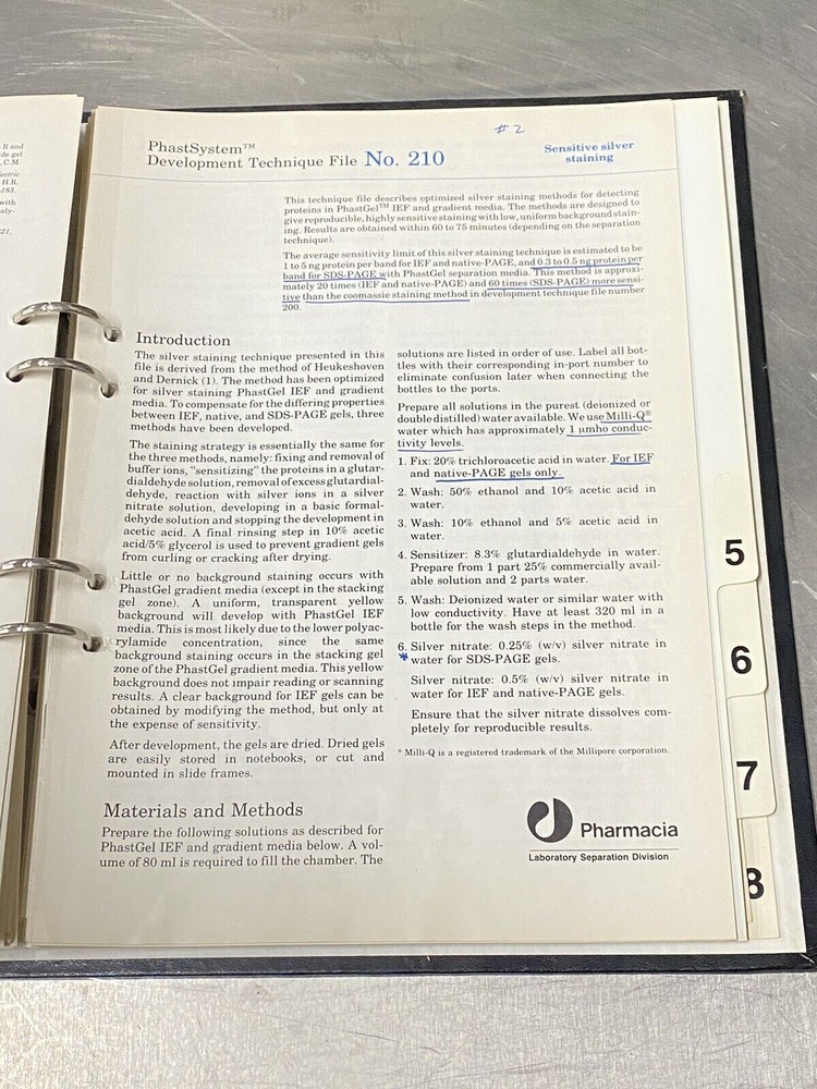 Pharmacia Phast System - Users Guide / Instruction / Manual