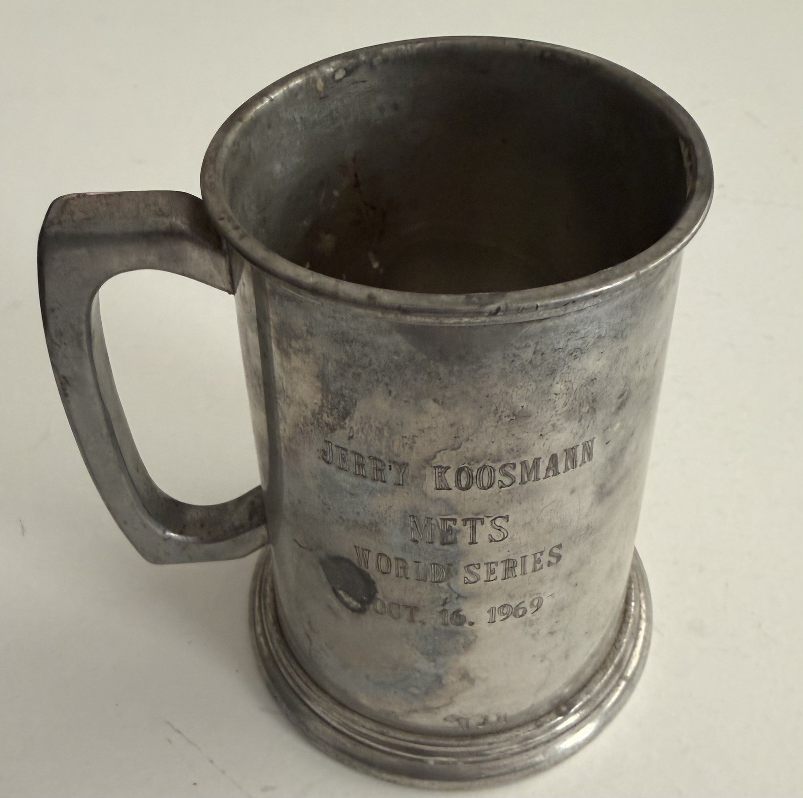Jerry Koosman Personal Collection: 1969 World Series Championship Mug Award