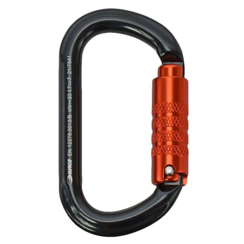 Oval 3 Way Locking Climbing Carabiner