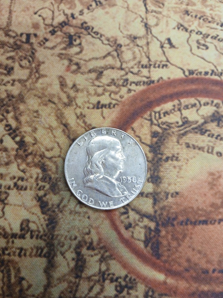 Silver 90%  1958 D Franklin Half Dollar   TP-0635