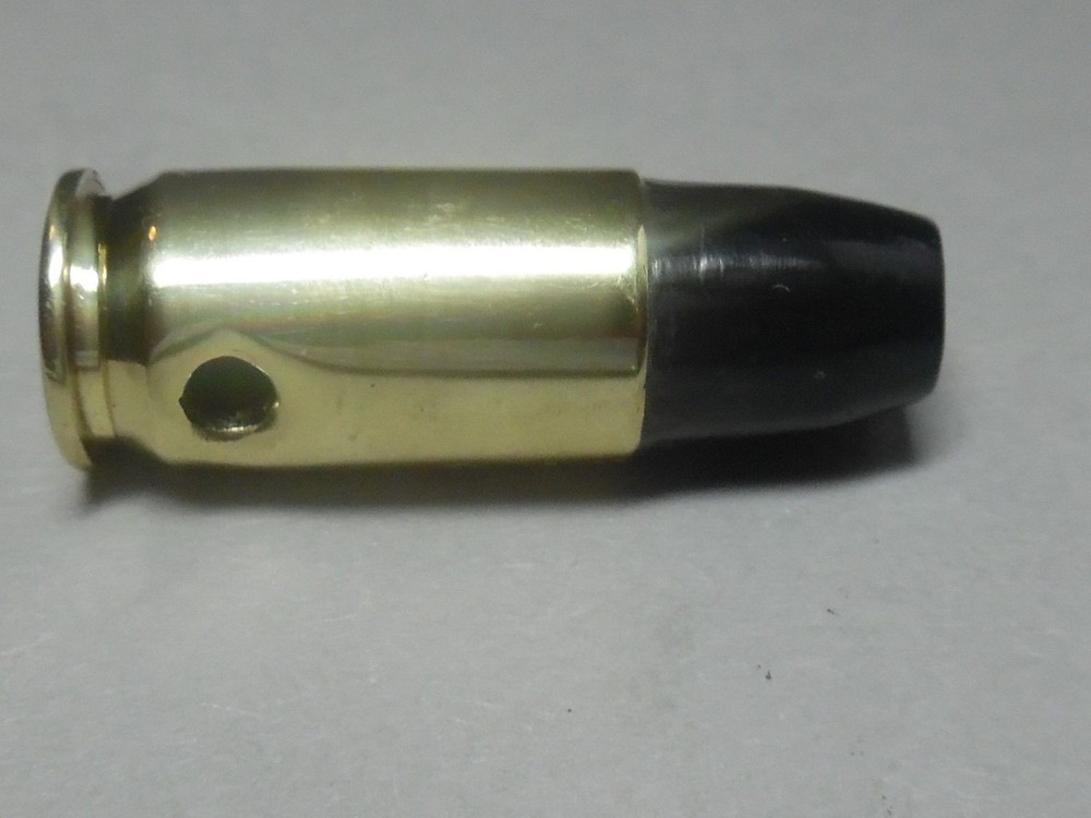 ZUNI J- 282 PENDANT - SHELL CASING WITH BLACK MARBLE INSERT - SULLIVAN SHEBOLA