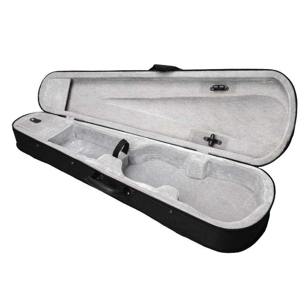 New Durable Cloth Fluff Triangle Shape Case with Silver Gray Lining for4/4Violin