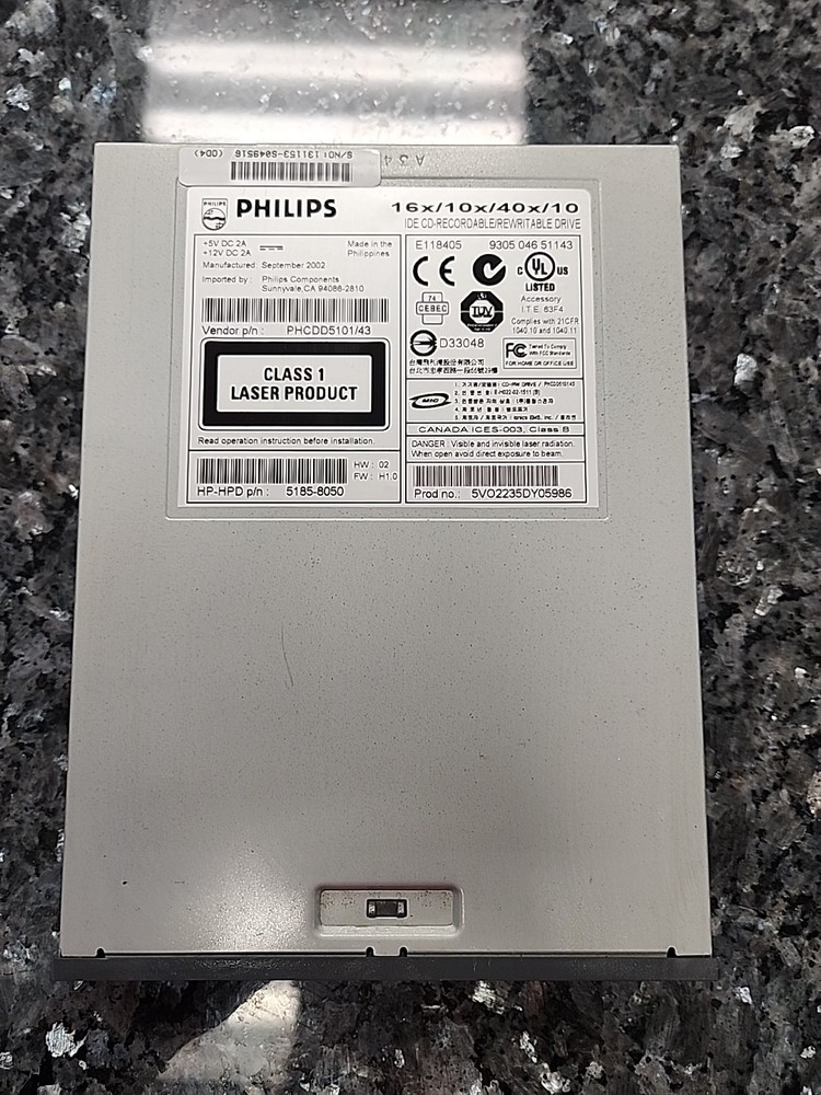 Philips E118405 CD Recordable Rewritable Drive